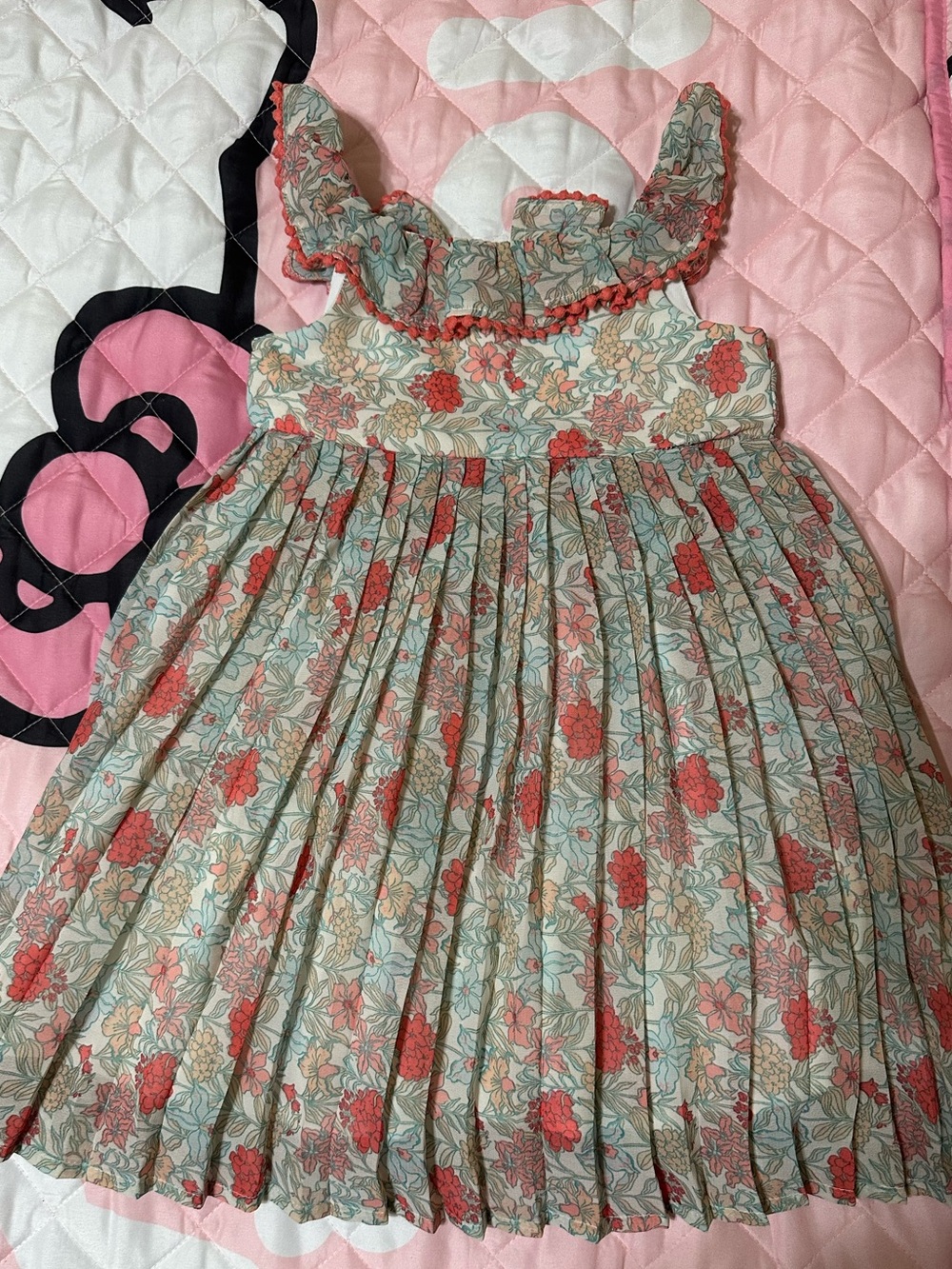 Haute Hippie Pleated Floral Dress